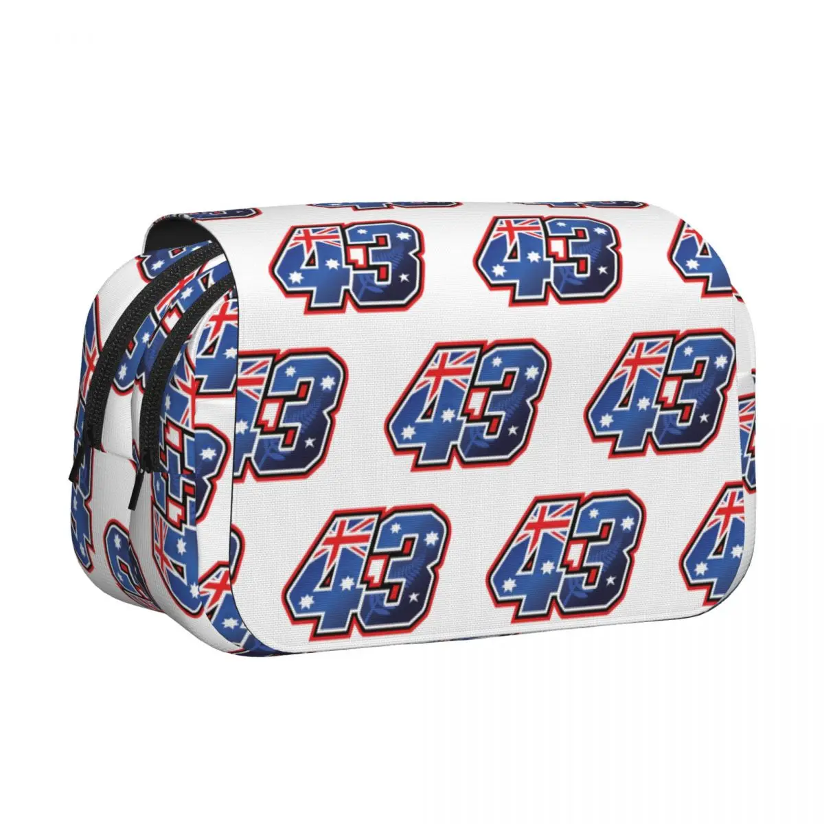 Jack Miller Number 43 Australia Pencil Case Pen Holder Hard Shell Leather Large Capacity Pen Box Pencil Bag for Boy Girl School
