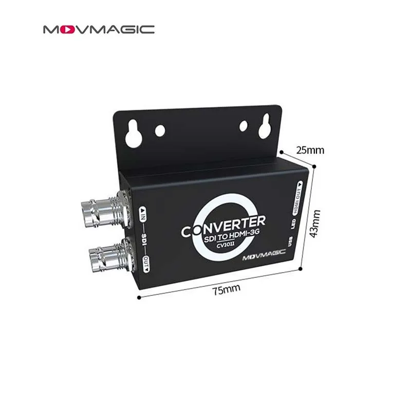 محول فيديو MOVMAGIC 3G-SDI إلى HDMI مخرج 3D-LUT يدعم SD/HD/3G LevA/LevB DL/DS وتنسيق الفيلم ST2048