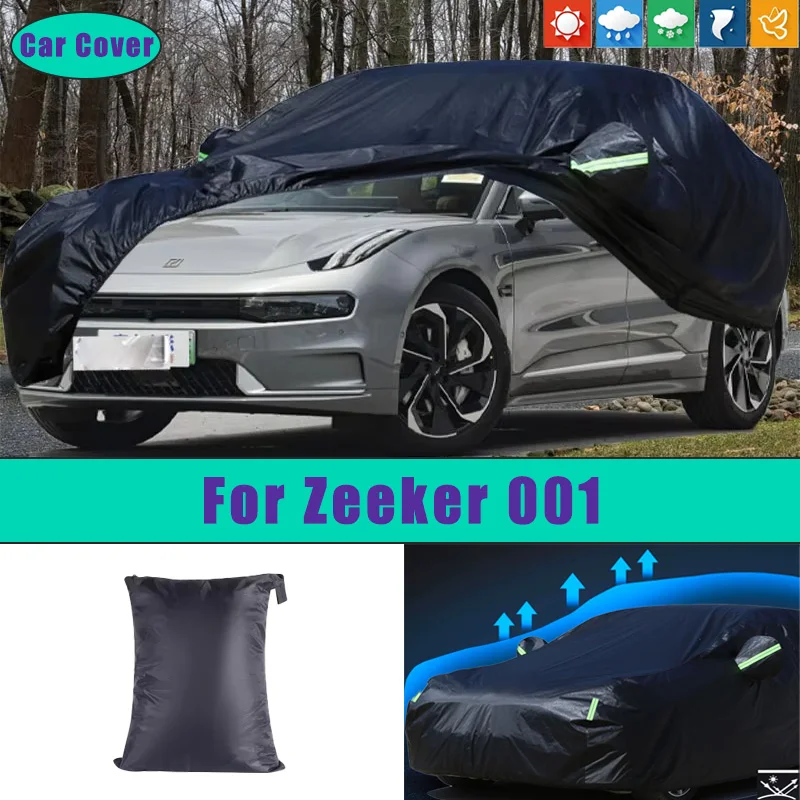 

For Zeeker 001 Car Full Outer Covers Outdoor Waterproof Dustproof Sun Rain Snow Protection Exterior Car Accessories