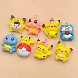 10pcs/Lot Resin Cartoon Charms For Bracelets Key Chain Earring Jewelry Making DIY Craft Pendants Handmade Dollhouse