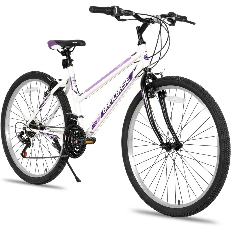 

AQHILAND Bamcbase s Mountain Bike,24 26 Inch 21 Speeds Hybrid Commuter Bicycle for Adults,Sport Hardtail Trail MTB