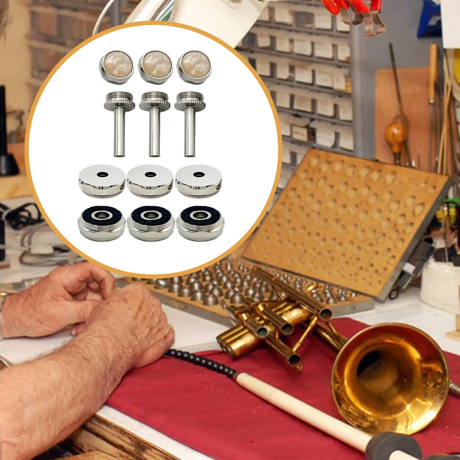 Trumpet Valve Kit Professional Sturdy Upgrade BB Trumpet Repair Parts Replace
