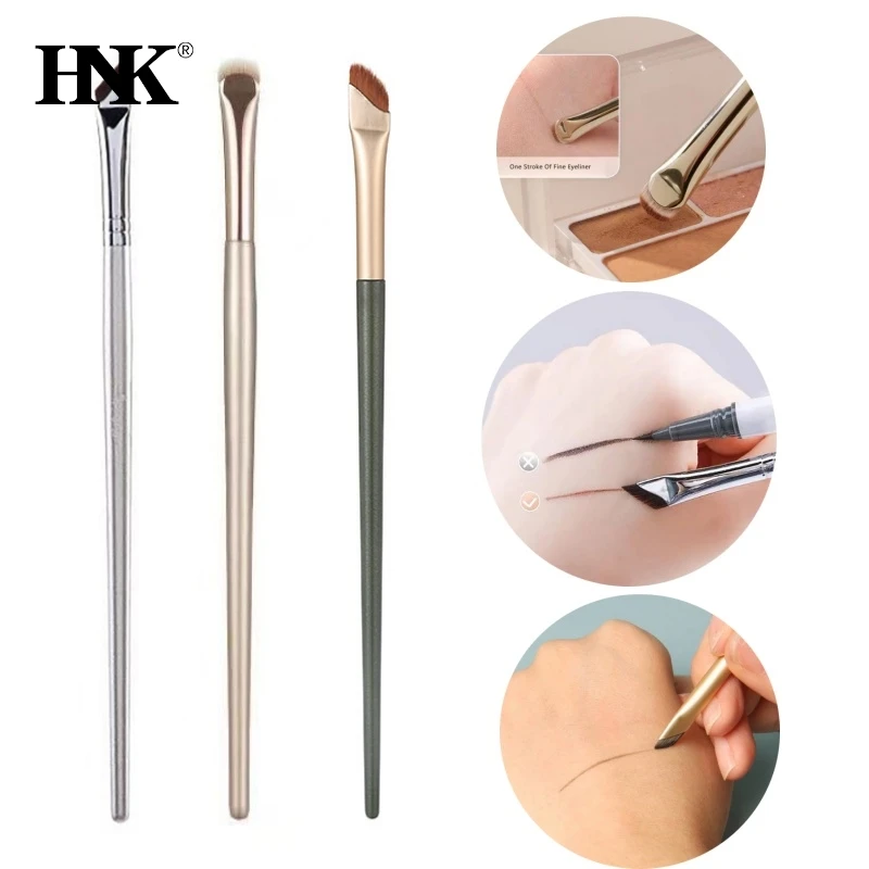 1PCS Diagonal Blade Eyeliner Brush Fine Eyebrow Brush Eye Sleeping Silkworm Eyebrow Powder Concealer Makeup Detail Brush