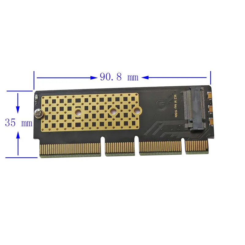 Адаптер карты адаптера PCIe 3.0 4.0 x4 x8 x16 — M.2 NVMe SSD