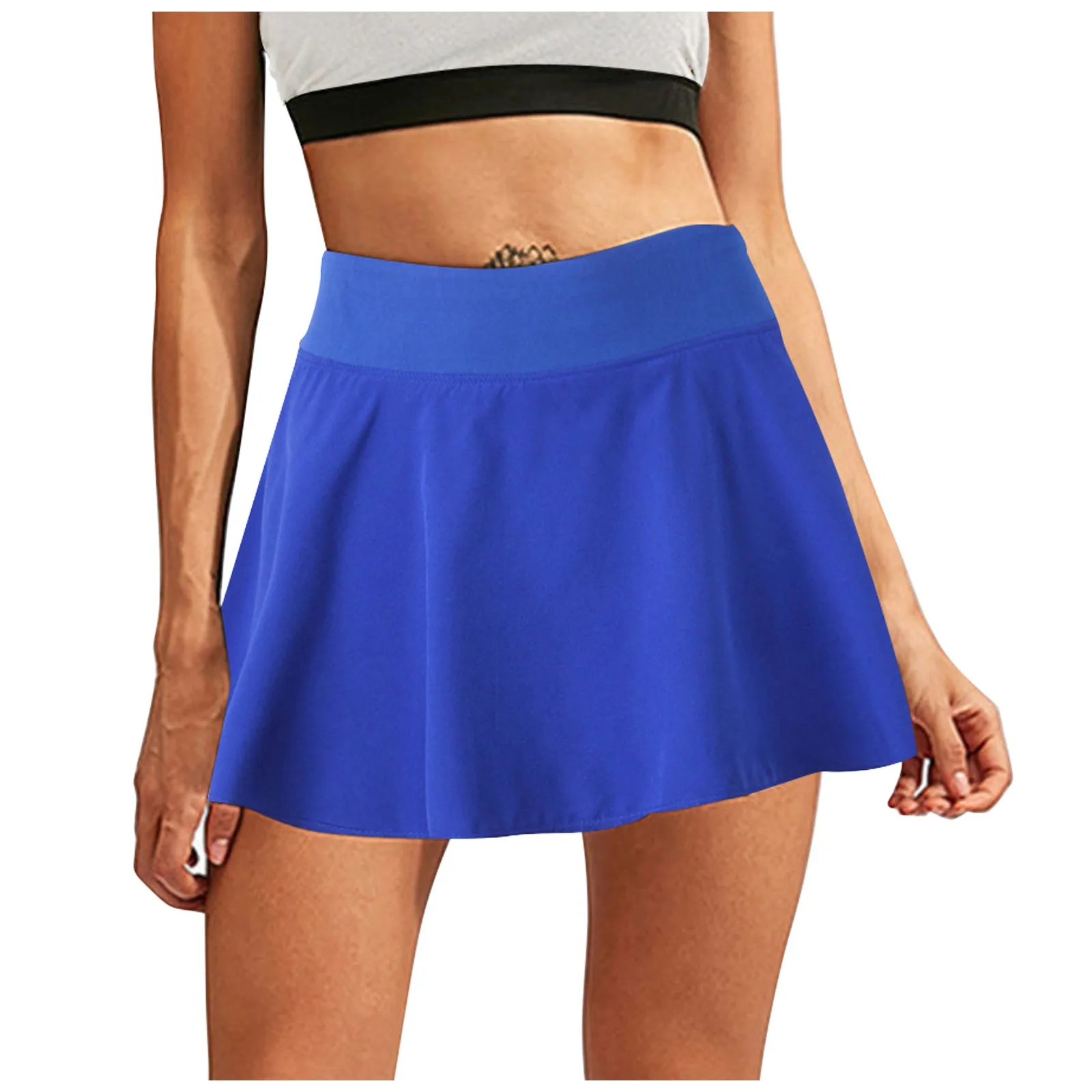 Tennis Skirts Polyester Solid Color Shopping Girls plus Sized Formal 22w Dress Womens Tennis sportswear Skirt