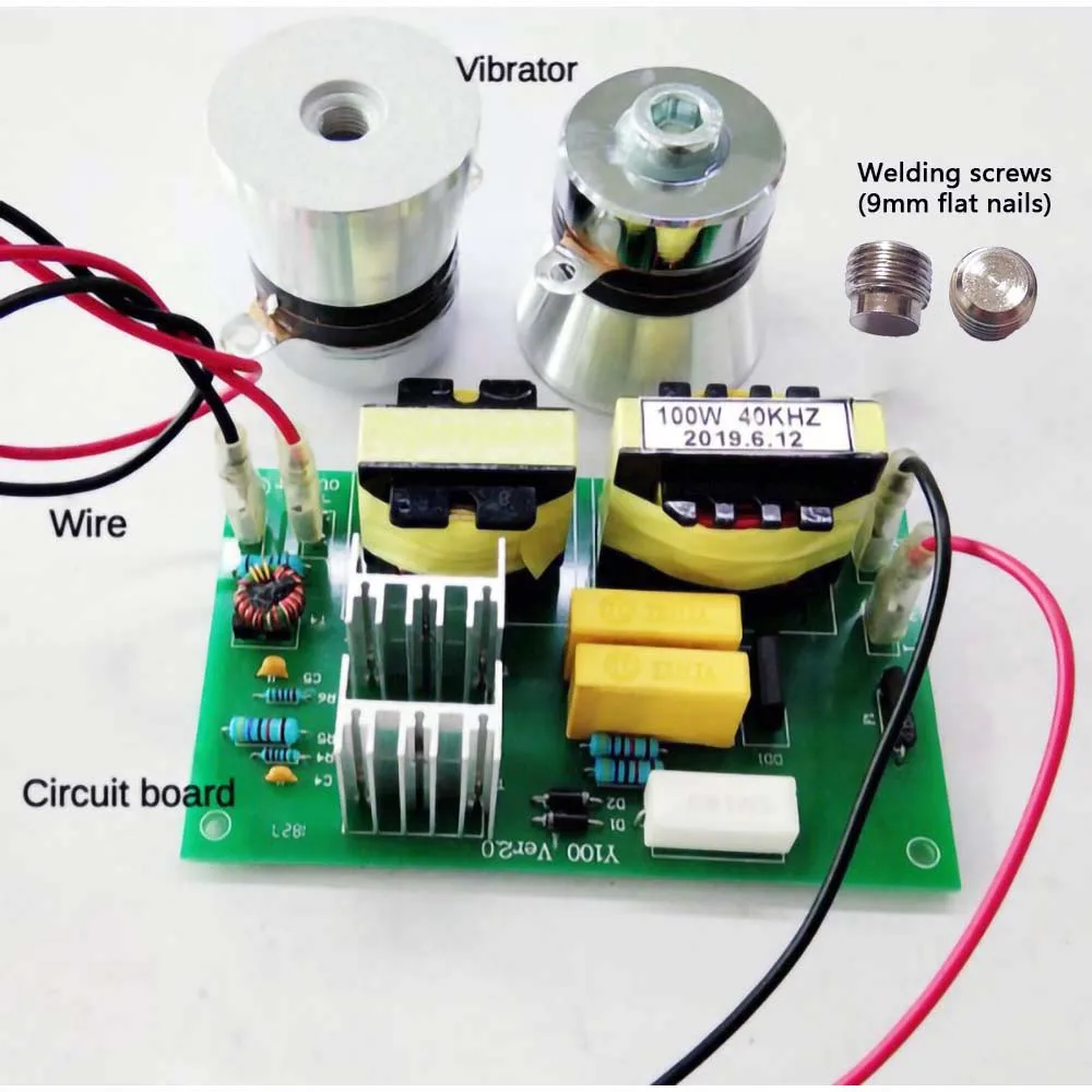 motorista de energia ultra sonico board120w 220v do liquido de limpeza transdutor de 40khz eficiencia do elevado desempenho placa de circuito da limpeza do ultrassom 01