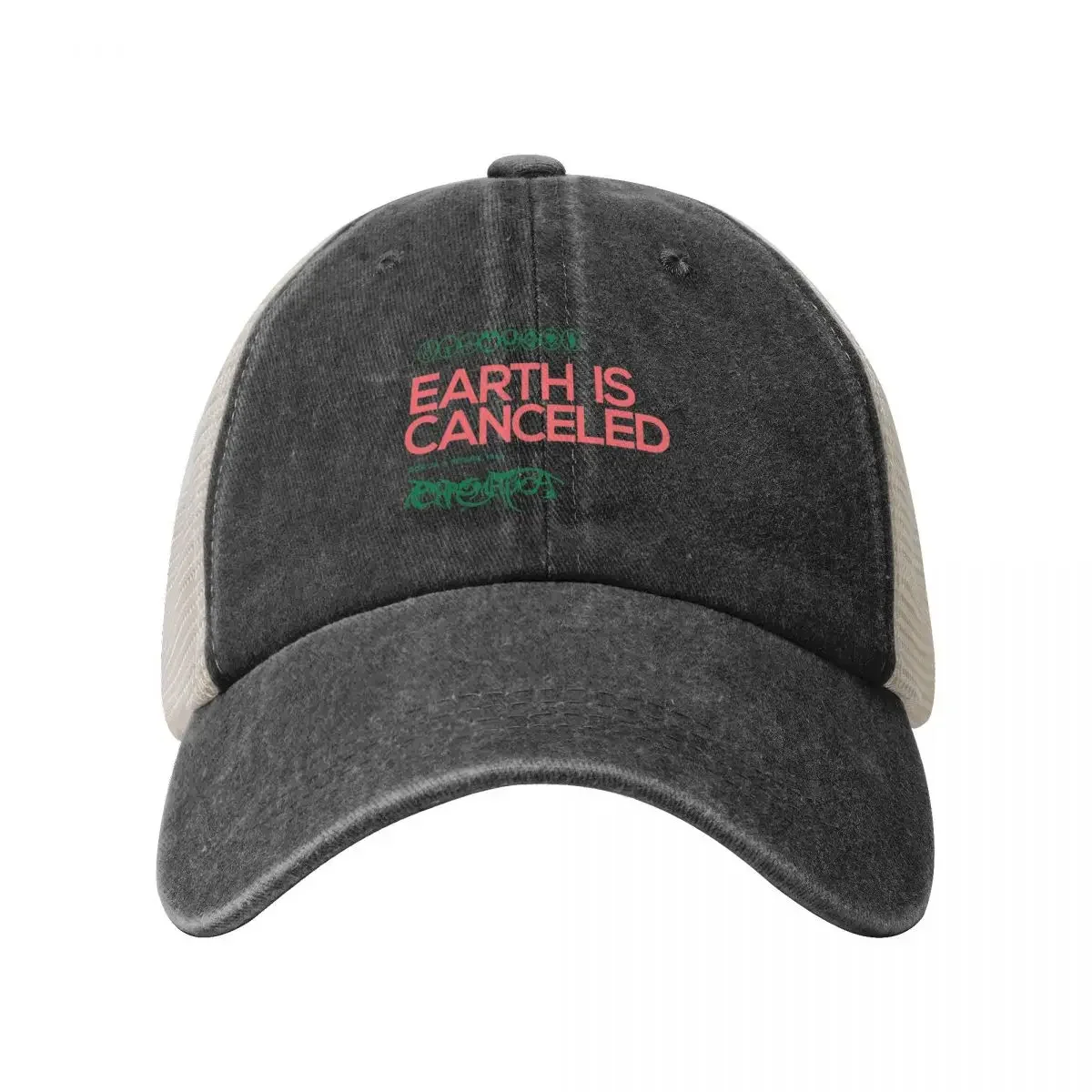 Earth is Canceled (Gaga Chromatica Green/Pink) Baseball Cap |-F-| Hip Hop Beach Outing Women's Golf Wear Men's