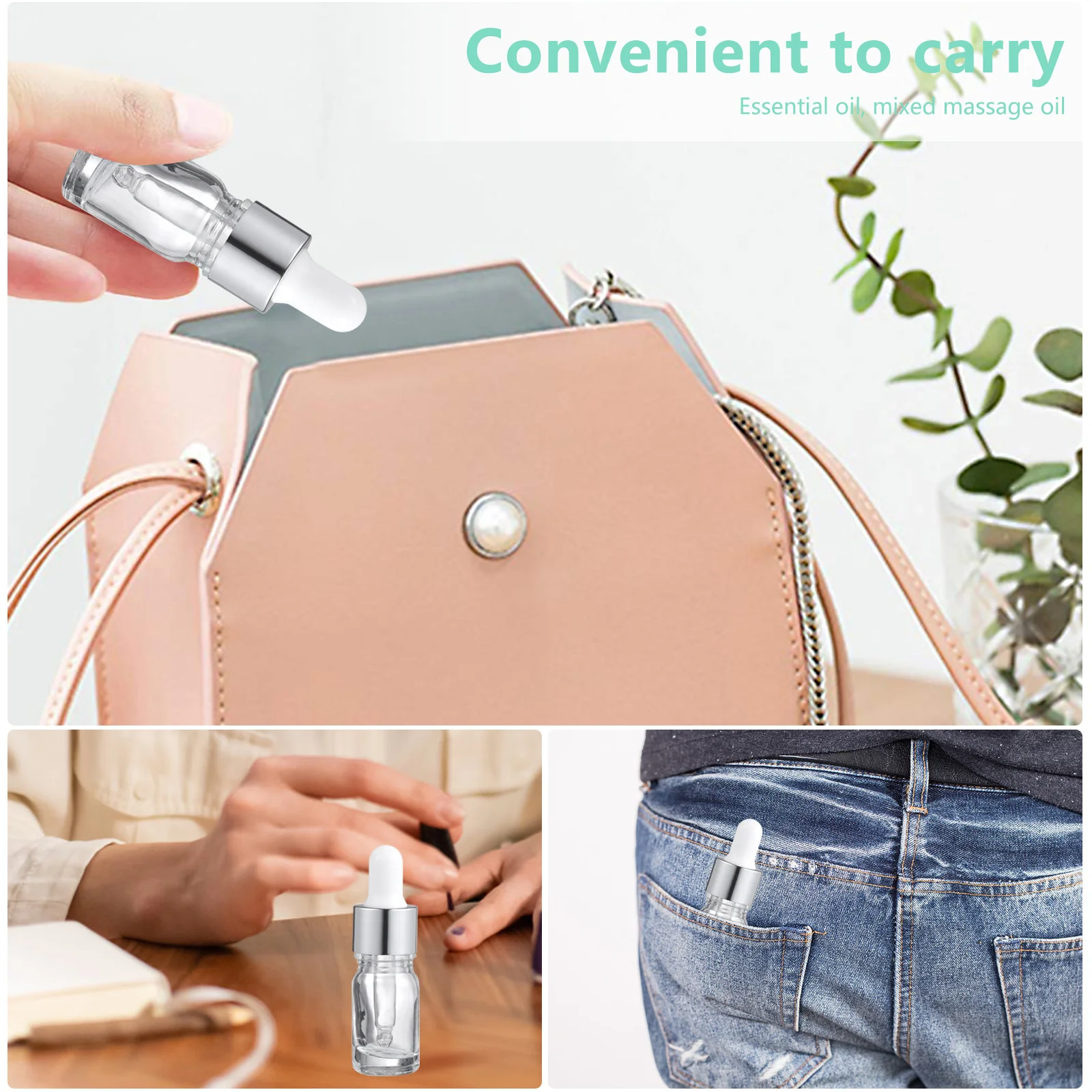 15 個 5ml ガラス製スポイトボトル エッセンシャルオイルディスペンサー 汚れがなく使いやすい 信頼できる品質でエッセンシャルオイルを共有できる スポイト