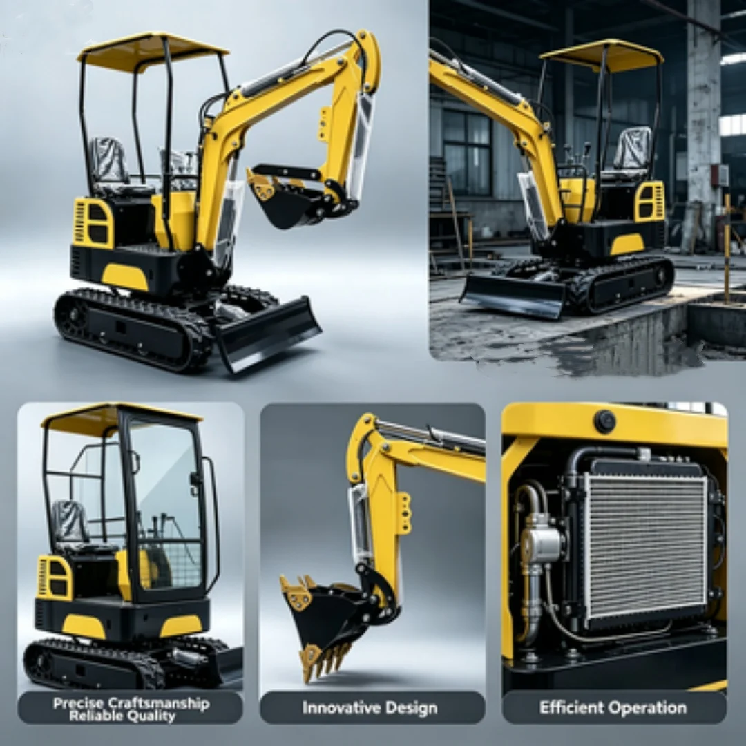 Custom Small Excavator 0.8 3 Ton Capacity Mini Digger Heavy Duty for Large Scale Construction Earthmoving Demolition Projects