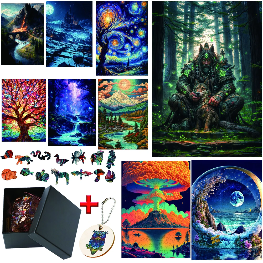 Model Kit for Adults Games and Puzzles Educational Gift for Kids Intellectual Animal Puzzle Wood Puzzle Toys Christmas gift