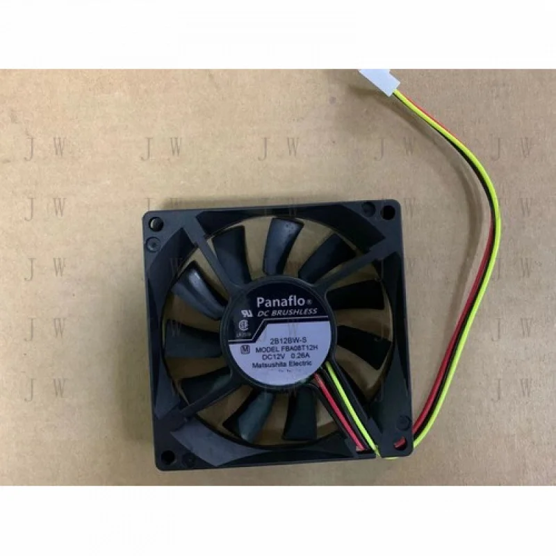 DDJ  1 PCS for Panaflo Fan FBA08T12H DC 12V 0.26A 3 Pin 80*80*15mm