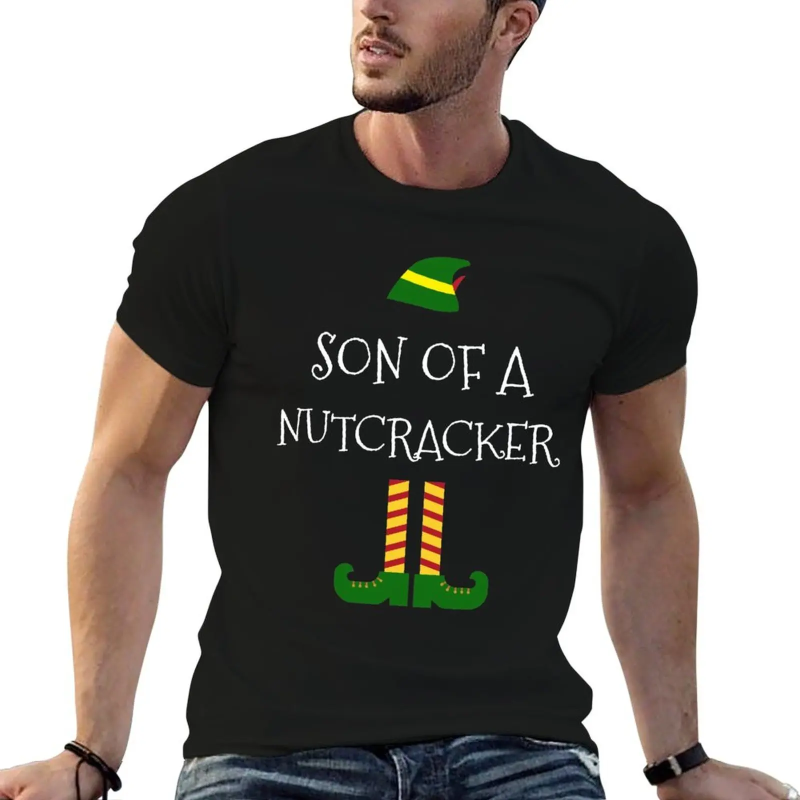 

Funny cotton shirts Son t cotton 100% Elf man A t man designer shirt man Of Christmas t shirts TShirt T-Shirt Nutcracker