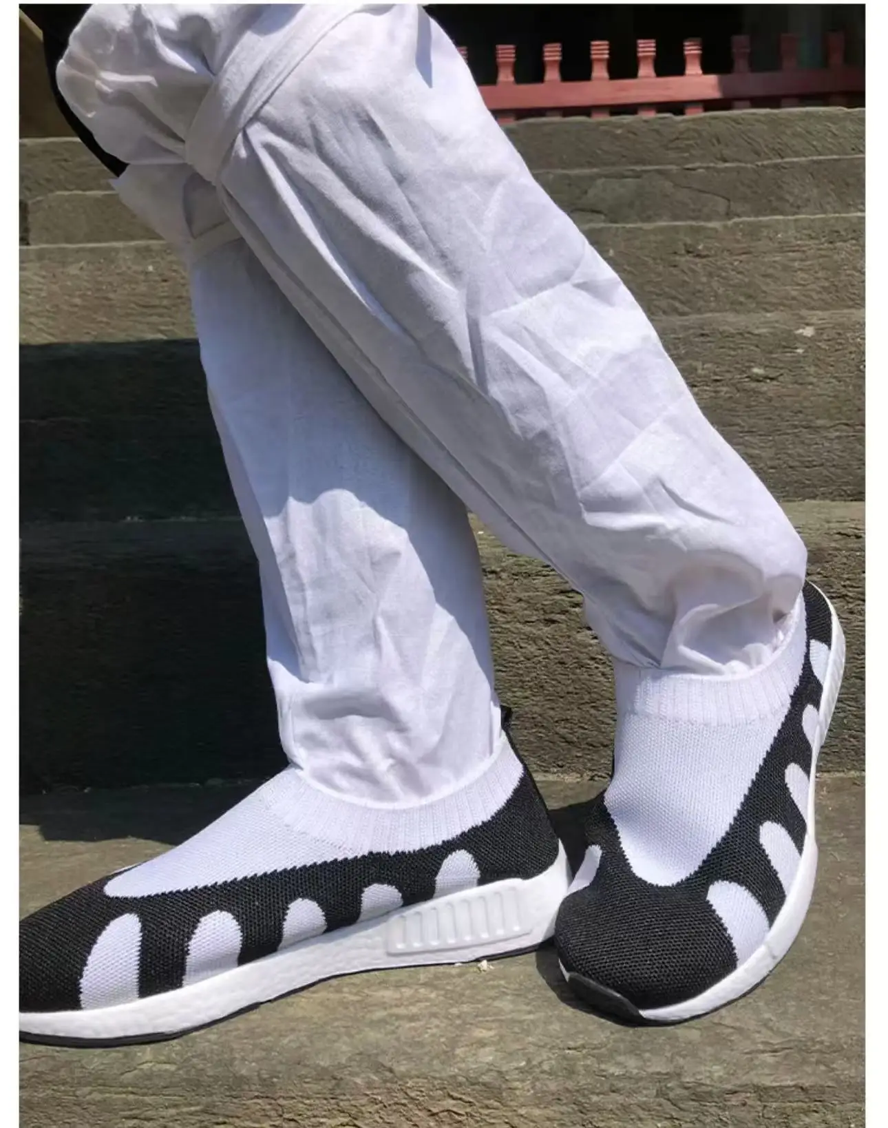 Wudang Taoist Socks Pure Cotton Four Seasons Medium Tube Sock White Hanfu Matching Tai Chi Stockings Ancient Socks Male Female