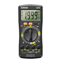 ANENG SZ08 Digital Multimeter Ultra-Thin Storage Professional Multimetro Auto Voltmeter AC DC Resistance Handhold Testers(Black)