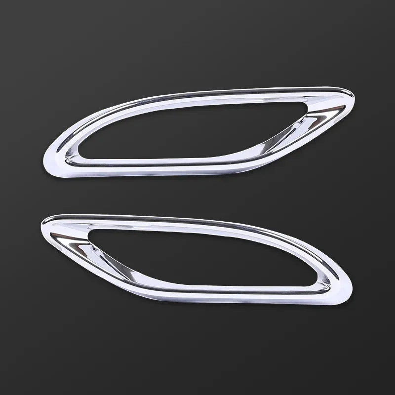 OEM 2058852221/2058852321 For Mercedes-Benz W205 C Class 2019 2020 Rear Bumper Exhaust Pipe Chrome Trim Strip Cover Accessories