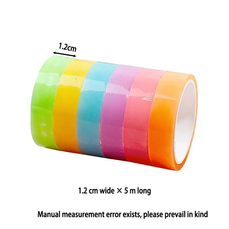 5pcs Glow-in-the-Dark Sticky Balls, Ball Tape, Crystal-Clear Water Ball Tape, Hand-Stretched, Colorful Sticky Water Ball Tape image 6