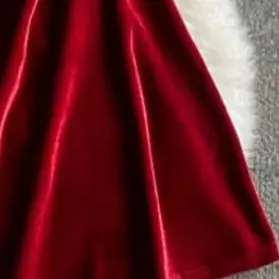 Summer Strap Dress Women Red Velvet A-line Mini Evening Dress Vintage Off Shoulder Luxury Y2K One Piece Frocks Clothes 2025 New