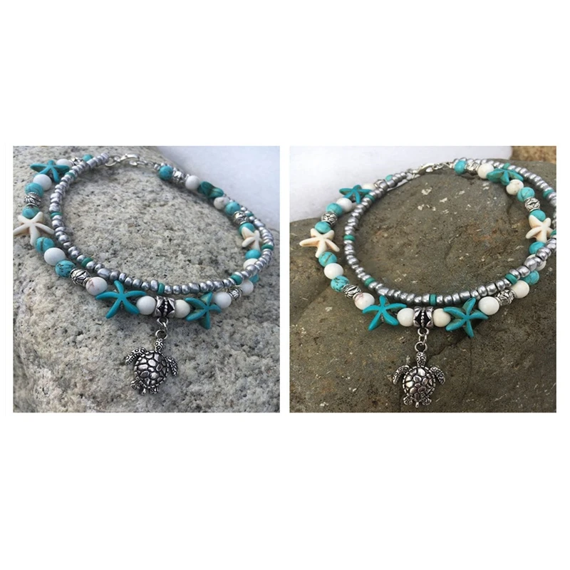 المحيط موضوع سحر المعلقات السلاحف البحر ستار دولفين حورية البحر نجم البحر سحر DIY مجوهرات القرط سوار قلادة صنع