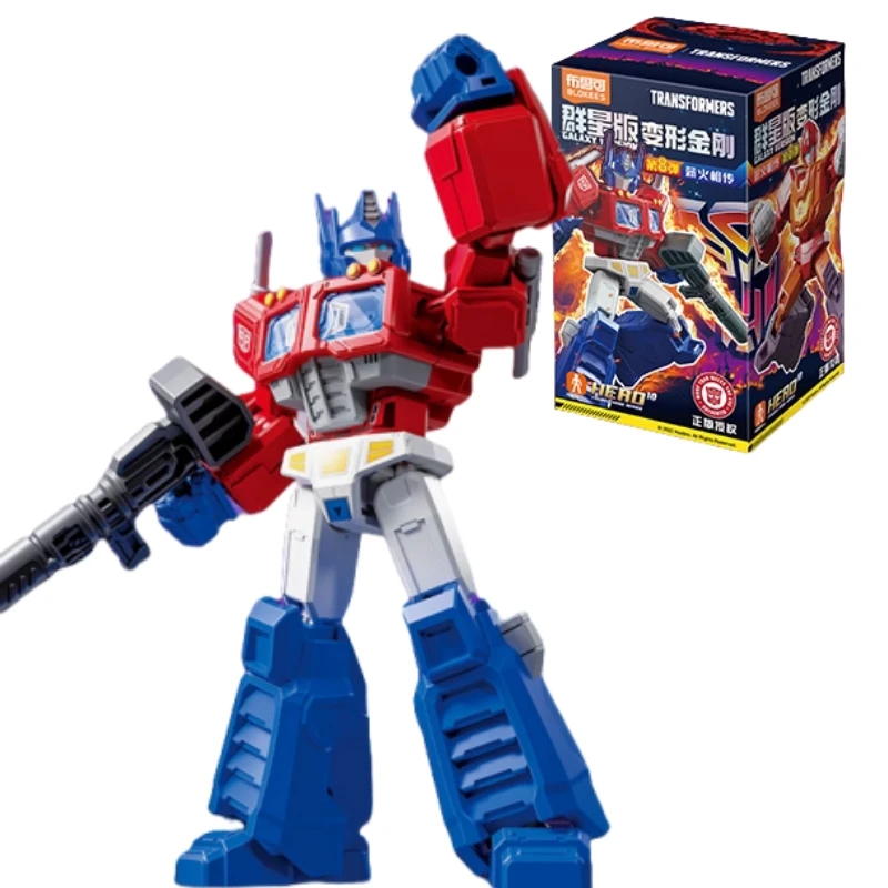 BLOKEES Transformers Star Edition 8-montage bouwstenen UNICRON HEAD Optimus Prime Metroplex mobiel model speelgoed cadeau
