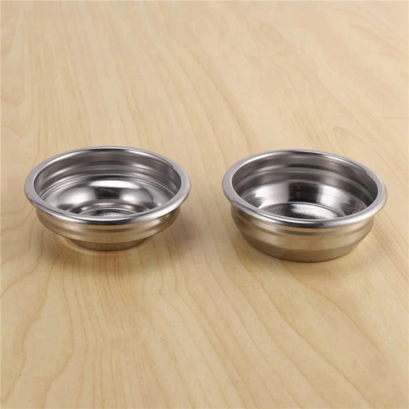 Portafiltro professionale per caffè espresso UNCL 2X 58MM senza fondo in acciaio inossidabile con cestello filtro per tazze singole e doppie