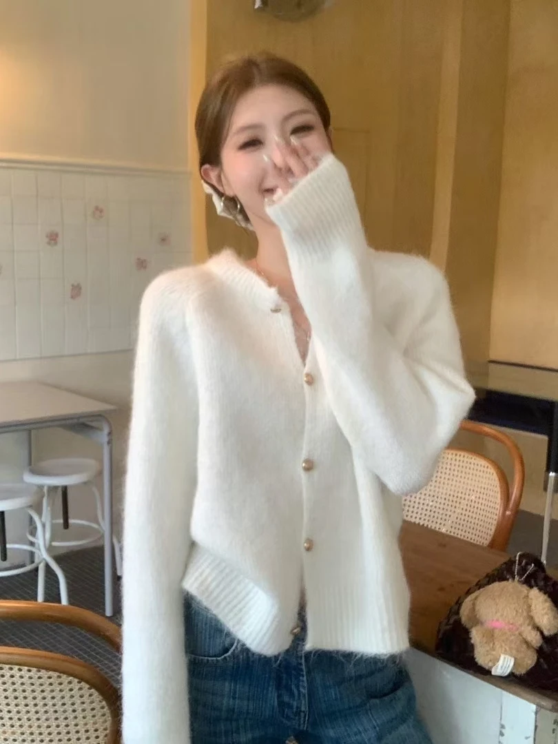 Maglione da donna lungo lavorato a maglia sciolto Sve ort Capispalla Faionable Lazy Sle Top cardigan allentato casual per l'autunno