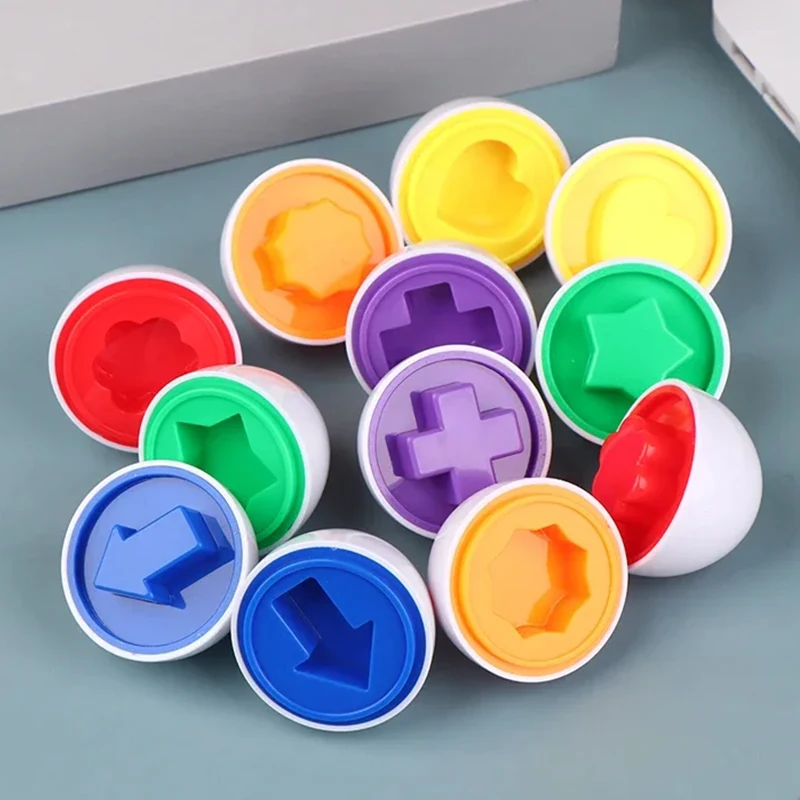 Montessori Smart Eggs set - colorful sensory eggs