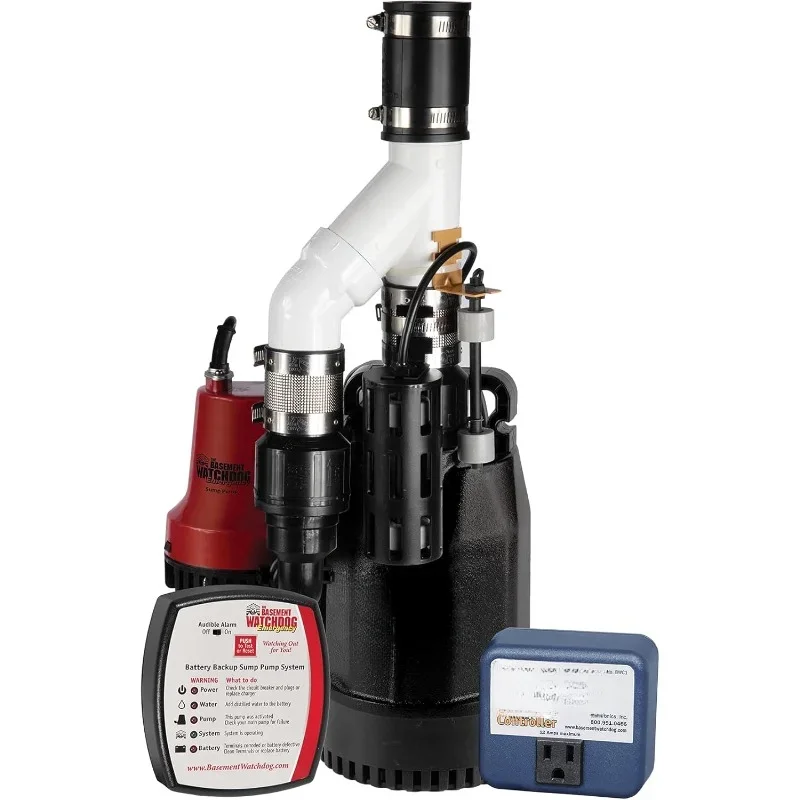 

Combo Model CITE-33 1/3 Primary and Battery Backup Sump Pump System with 24 Hour a Day Monitoring Controller