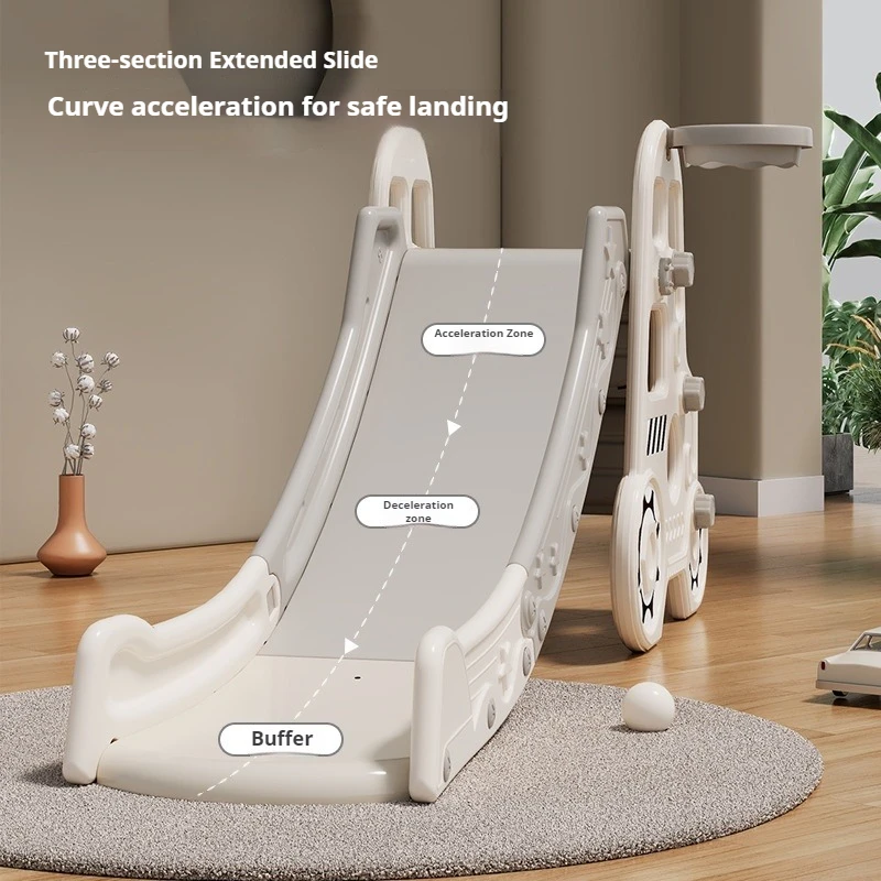 

Foldable Indoor Kids Slide Small Plastic Toddler Baby Playground Multifunctional Safe Non Slip Steps Slides Tobogan Slides