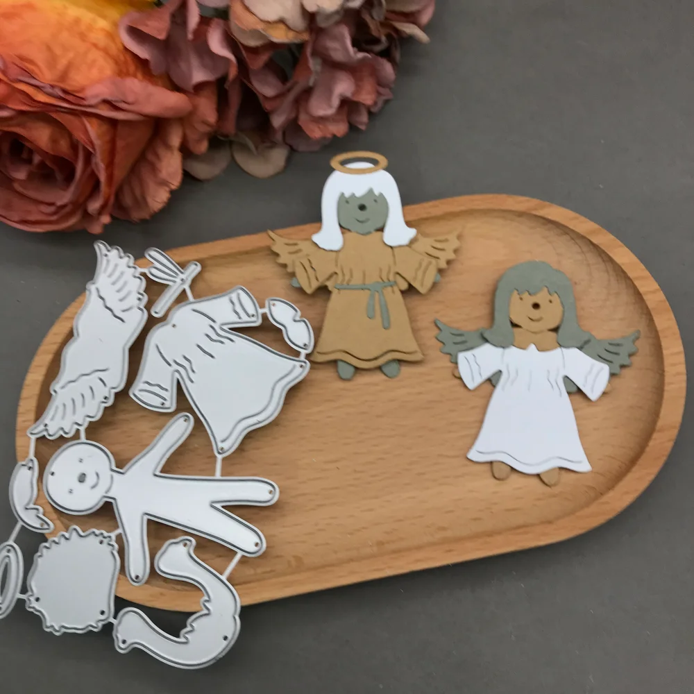 

Angel Child Metal Cutting Dies Stencils For DIY Scrapbooking Decorative Embossing Handcraft Die CutsTemplate