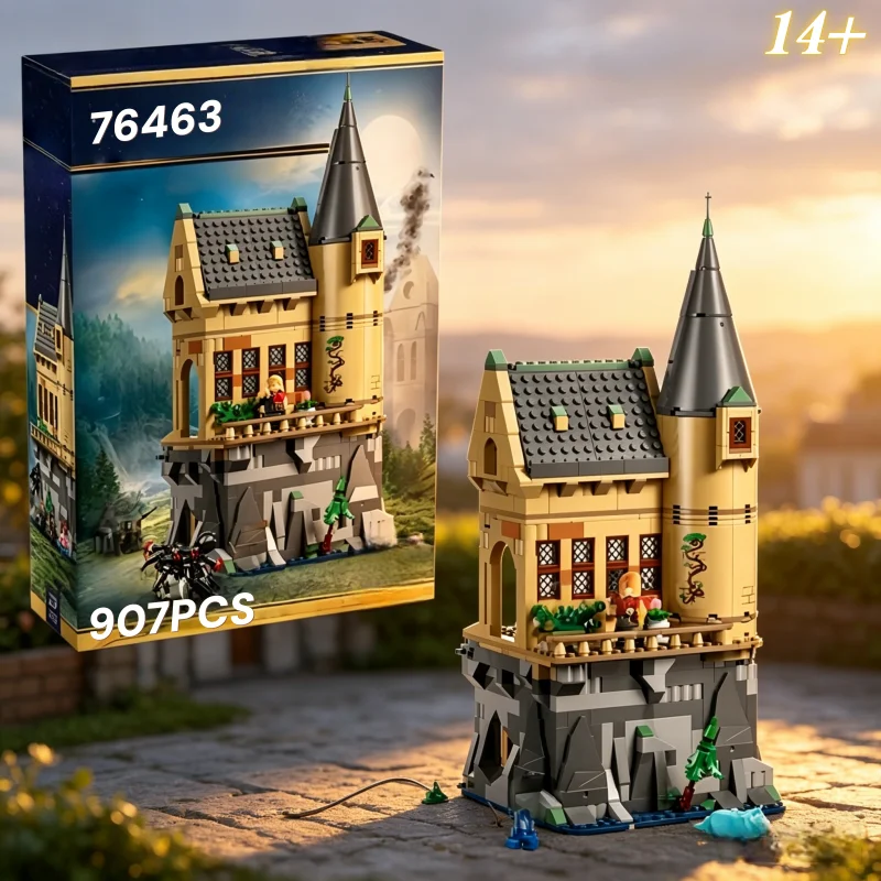 

2026 New Arrival Harry Potter Magic Theme 76463 Hospital Wing Hogwarts Castle 907Pcs Building Blocks Assembly Toy For Adults