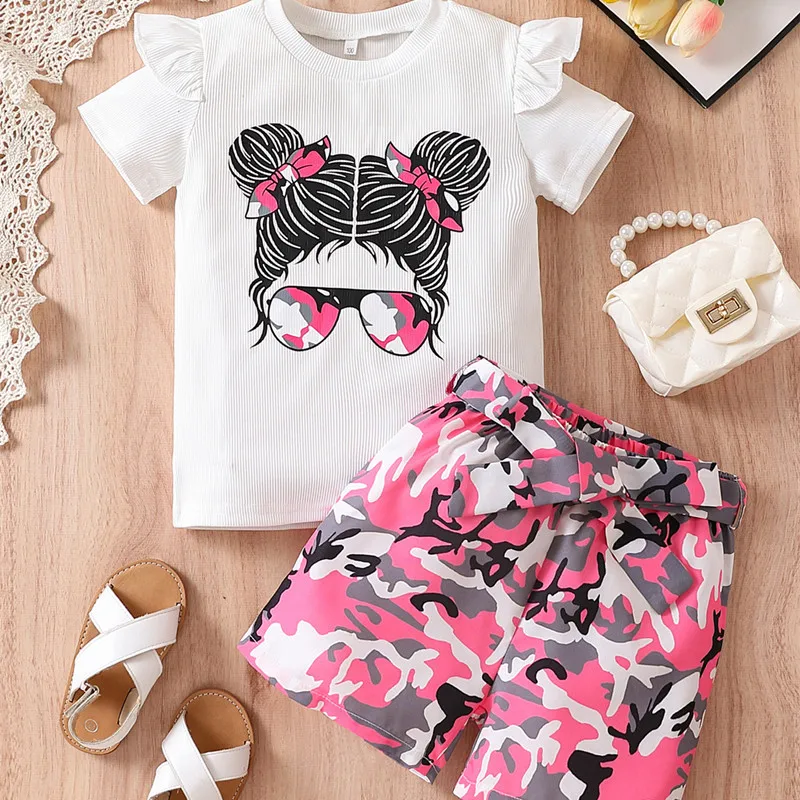 desenhos-animados-com-camiseta-de-manga-curta-e-shorts-camuflados-para-meninas-roupas-casuais-para-criancas-roupas-infantis-de-duas-pecas-verao