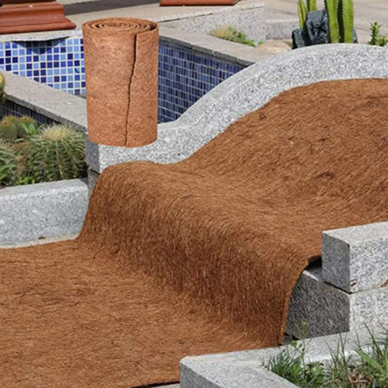 Plant Fiber Roll Reptile Carpet Mat Reptile Bedding Supplies Insulation Flowerpot Basket Coconut Coir Liner Sheet