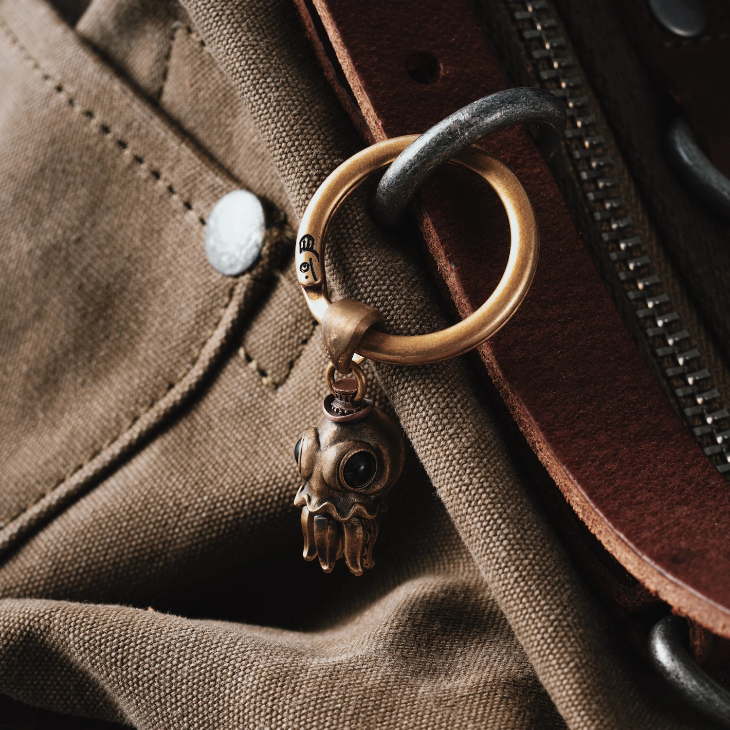 COPPERTIST.WU Octopus Kinetic Pendant for Necklace, Rotating Tentacles Octopus Charm Jewelry Gifts for Men Women,