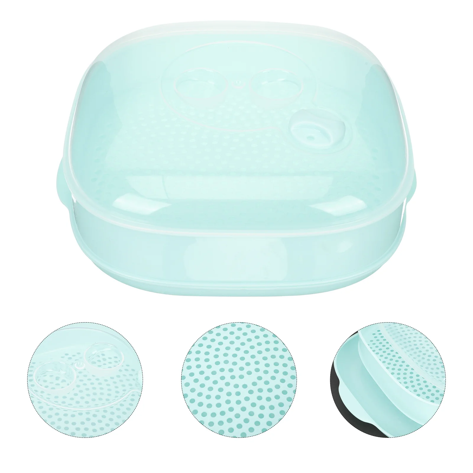 

Single Layer Steamer Plastic Microwave Vegetable Steamer For Buns Dumplings Food Cooking Kitchen Accessory