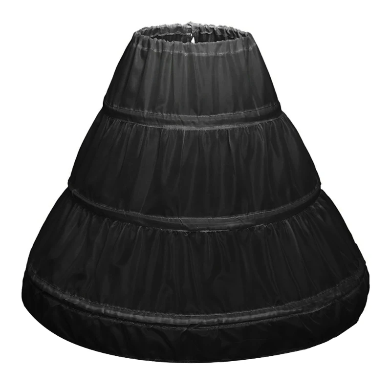 Petticoat voor meisjes, ademend, 3 hoepels, onderrok, hoepelrokken, rokvoering voor kinderen 1560