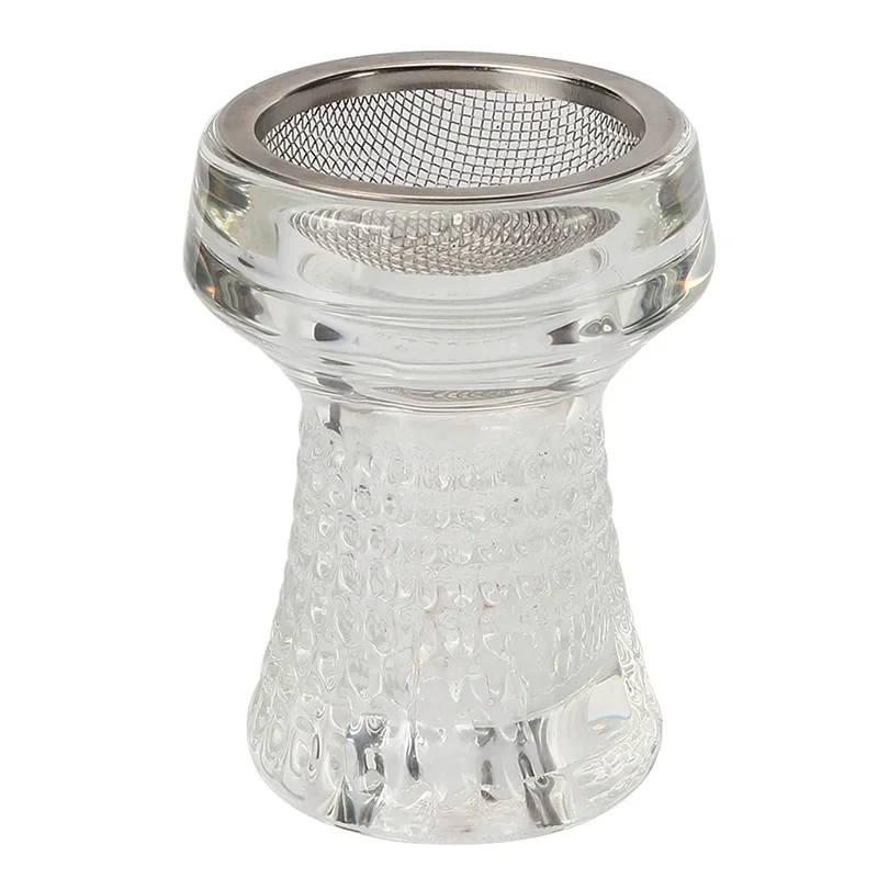 Glass Shisha Hookah Bowl with Net Nargile Sheesha Narguile Chicha Cachimbas Hookah Flavor Bowl Hookah Shisha Flavor Holder Bowl