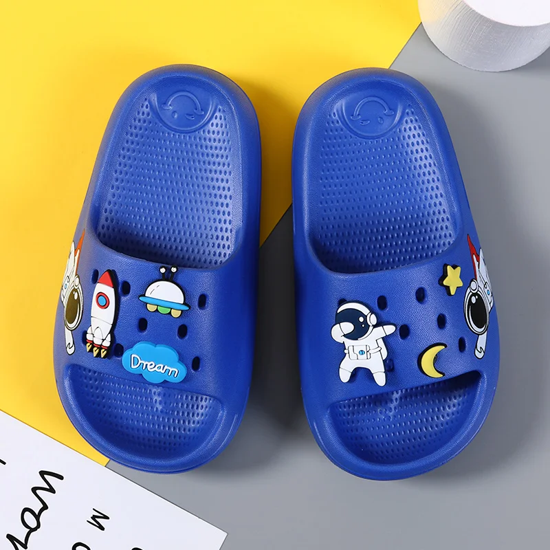 Children Slipper Boys Shoes Cartoon Astronaut Beach Flip Flop Indoor House Shoes Sneaker Casual Sports Boy Slipper Flip Flop