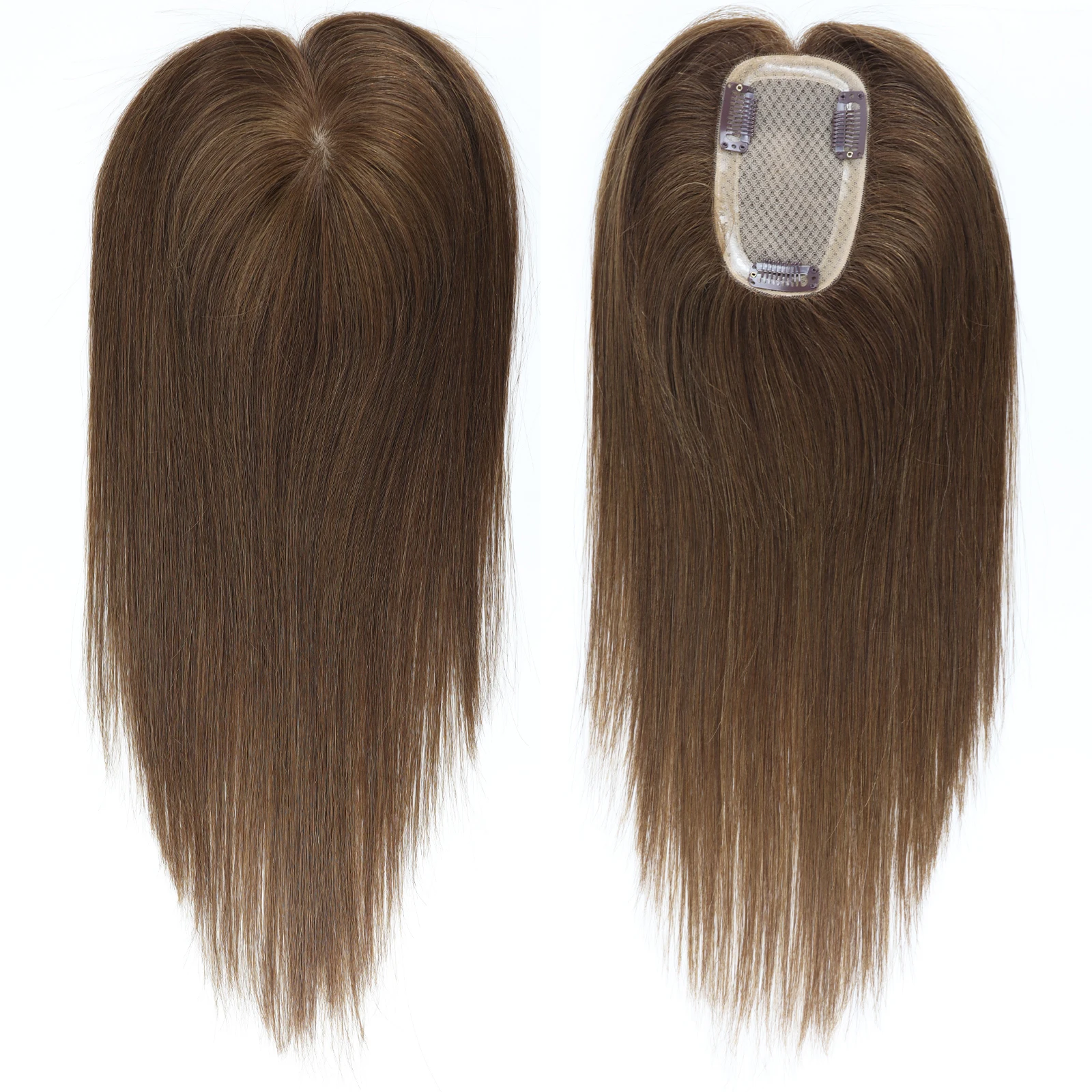 

Топпер для волос 3x5 дюймов, 100% настоящие девственные европейские волосы, шелковая основа, полная ручная работа, мягкий дышащий шелковый топ для выпадения волос, женский чехол