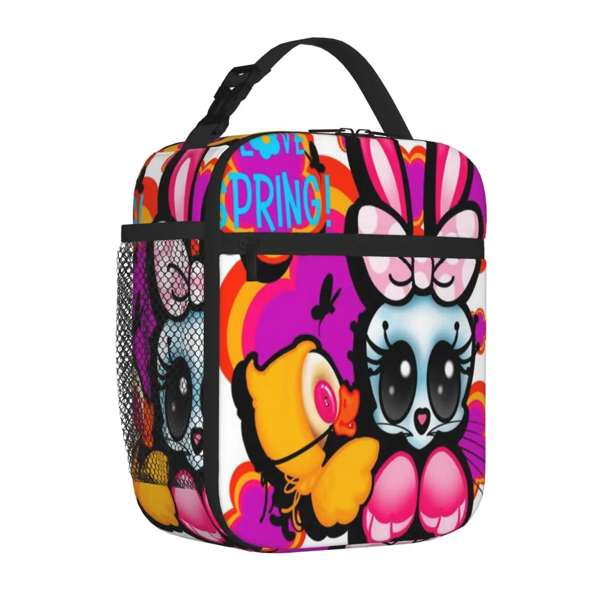 Hot Sale Skullie And Boop Loving Spring 3D Stereo Student Lunch Bag Nursery Food Lunch Box Bag