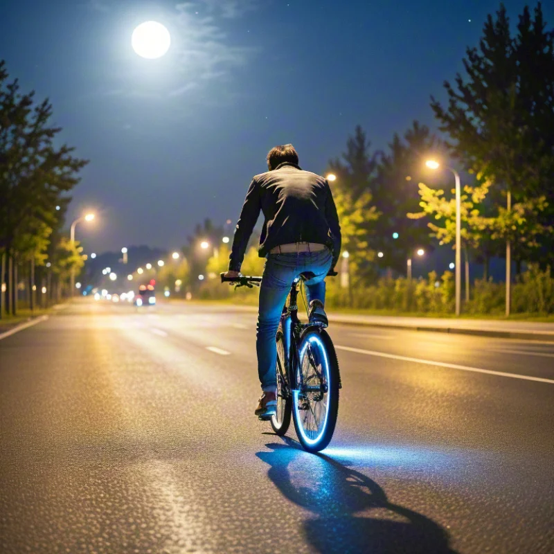10 Stück Fahrrad-Reflektoraufkleber Farbige Reflektierende Reifenaufkleber Laufrad-Reflektoraufkleber Rad-Dekor Fahrrad-Zubehör – Detail 6