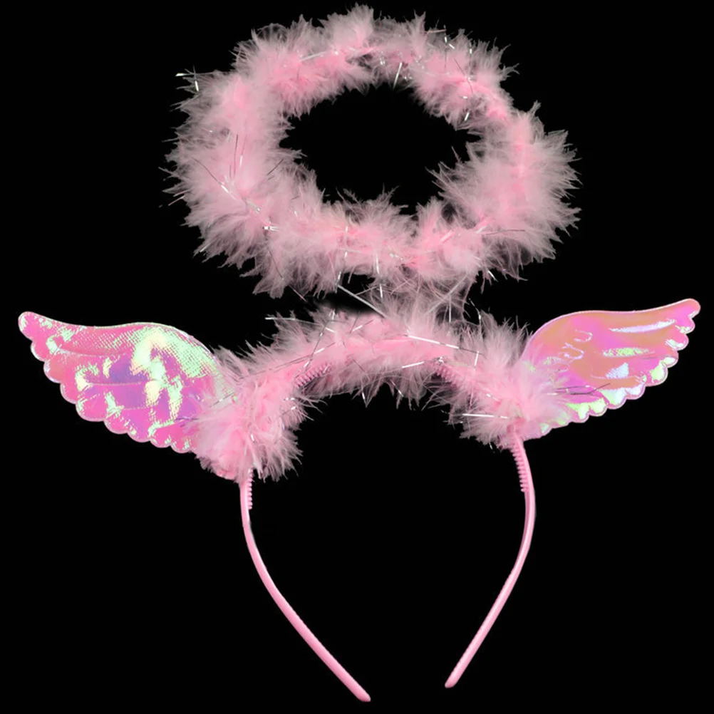 Angel Outfit Makeup Headband Halloween for Women Wing Fairy Wings White Accessories