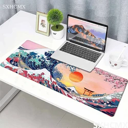 Japan Great Wave Mouse Pad Gamer XL Custom Home New Mousepad XXL MousePads Keyboard Pad Soft Natural Rubber Carpet PC Mouse Mat