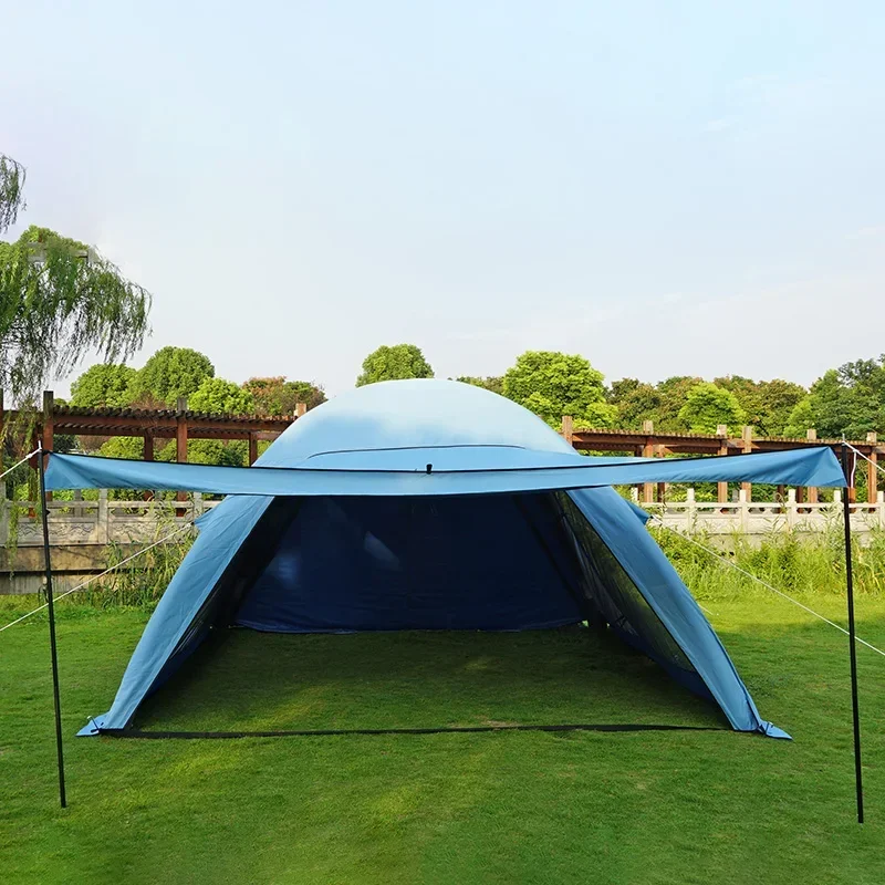 Custom 5-8 Person Family Outdoor inflatable camping park camping large double-layer quick open air tent automatic tent