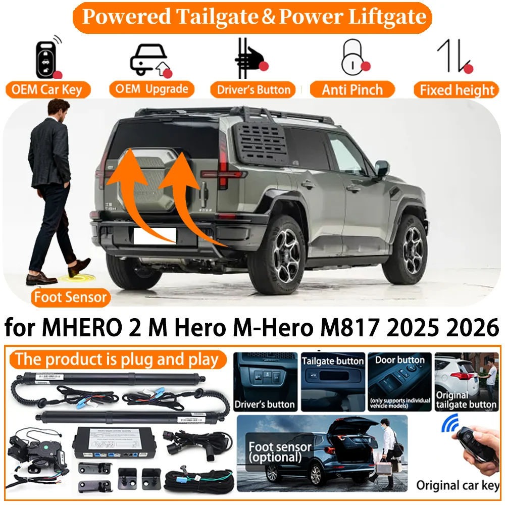 

Car Smart Powered Tailgate system for MHERO 2 M Hero M-Hero M817 2025 2026 Automatic Electric Power Tailgate Tail Gate Lift kit