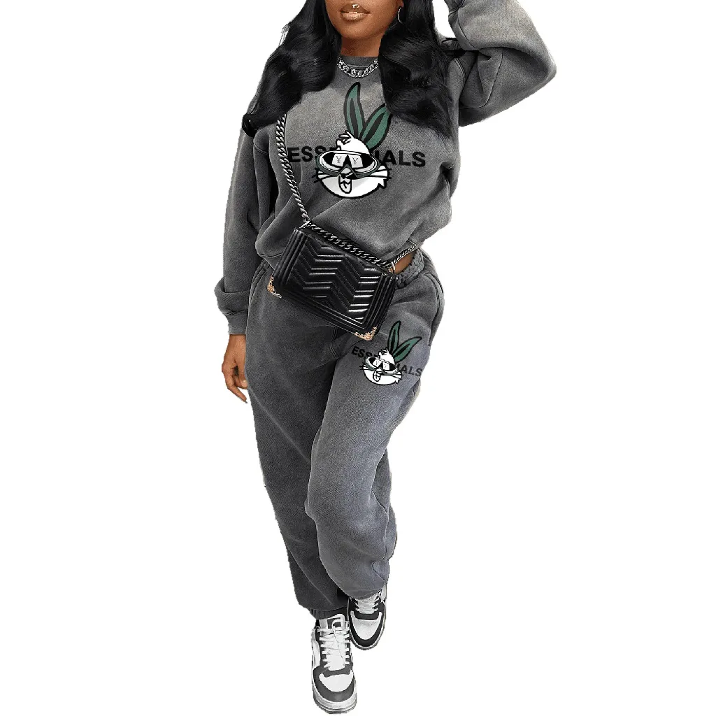 Women Tracksuits Joggers Two Piece Set Elegant 2 Pieces Sets Outfit Sweatsuits 2023 Women Fall Winter Fall Two Piece Pant Sets