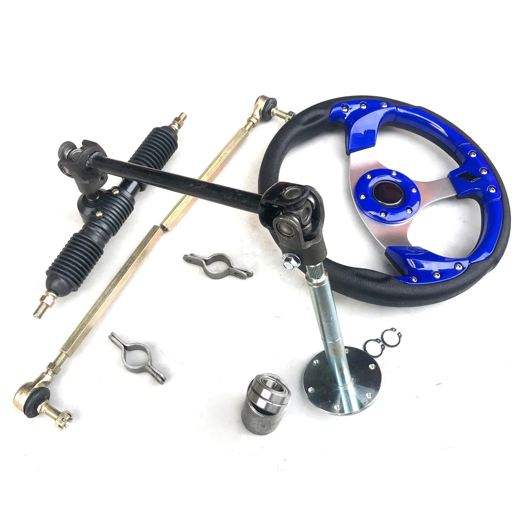 

Buggy Quad Front Steering Wheel Knuckles Universal Joint Tie Rods for ATV UTV Go kart 125 150 200 250