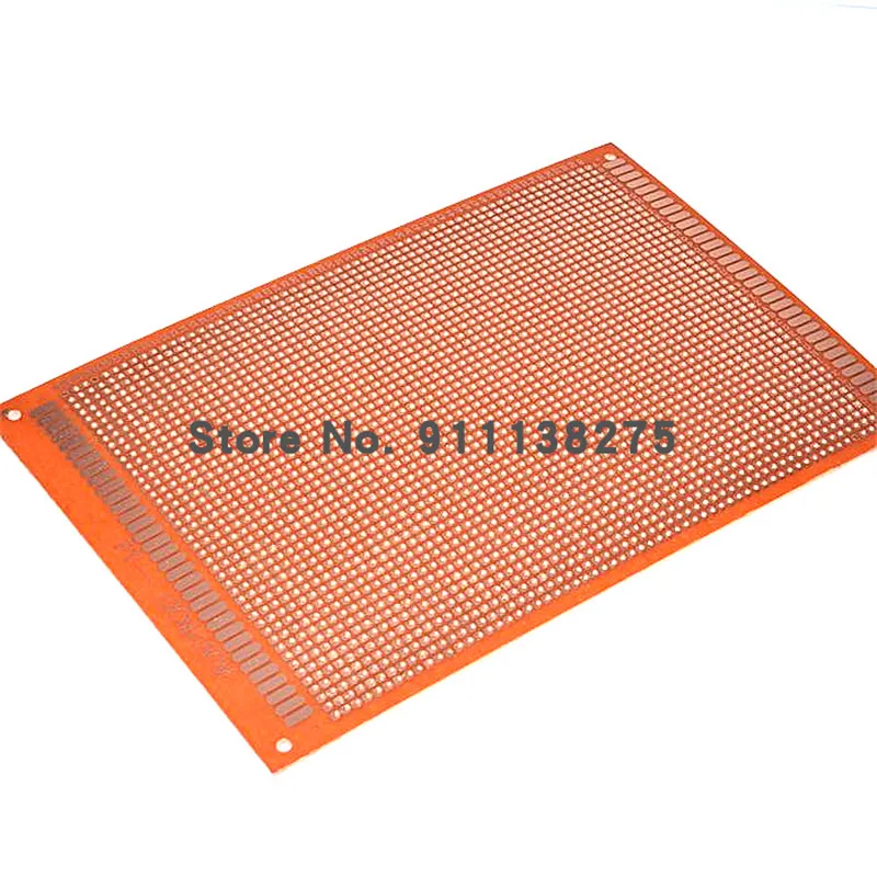 5pcs 12x18 12*18cm Single Side Prototype PCB Universal Board Experimental Bakelite Copper Plate Circuirt Board yellow