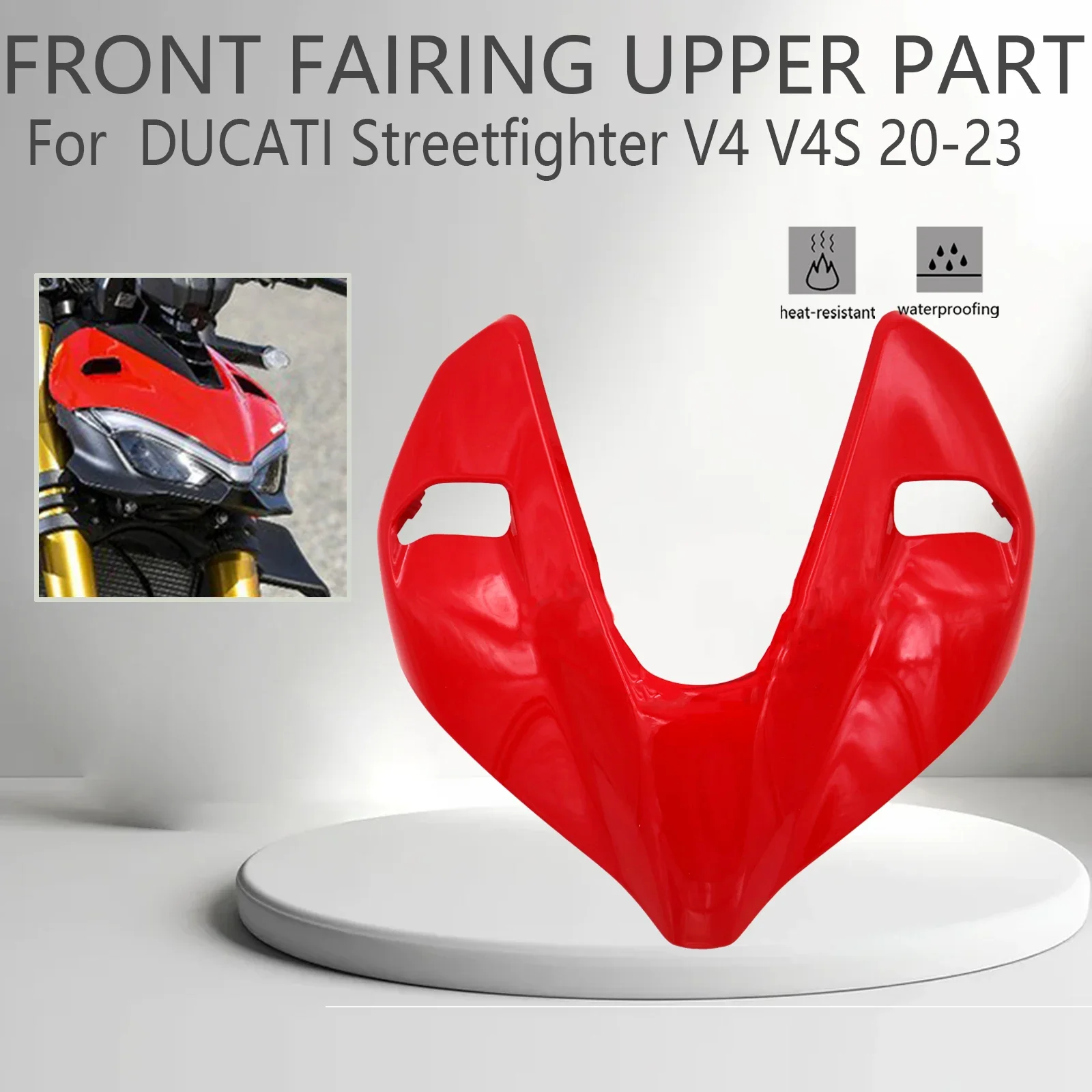 

For Ducati Streetfighter v4 V4s V4 2020-2023 Motorcycle FairingFront Air Intake Cover Headlight Front Cover Guard Accessories