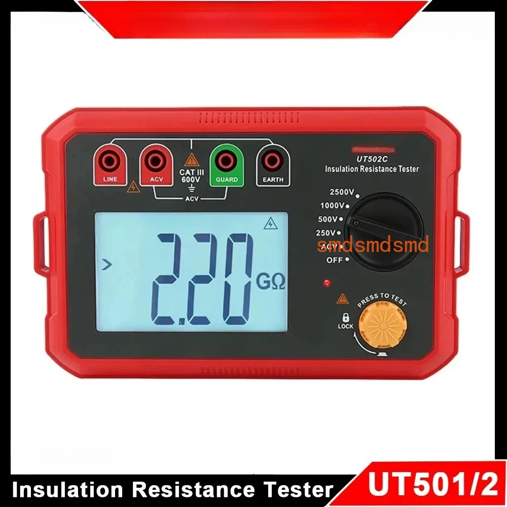

UT501 UT502 Insulation Resistance Tester Digital Ohmmeter Megohmmeter Professional Ohm Measurement Tester Voltmeter