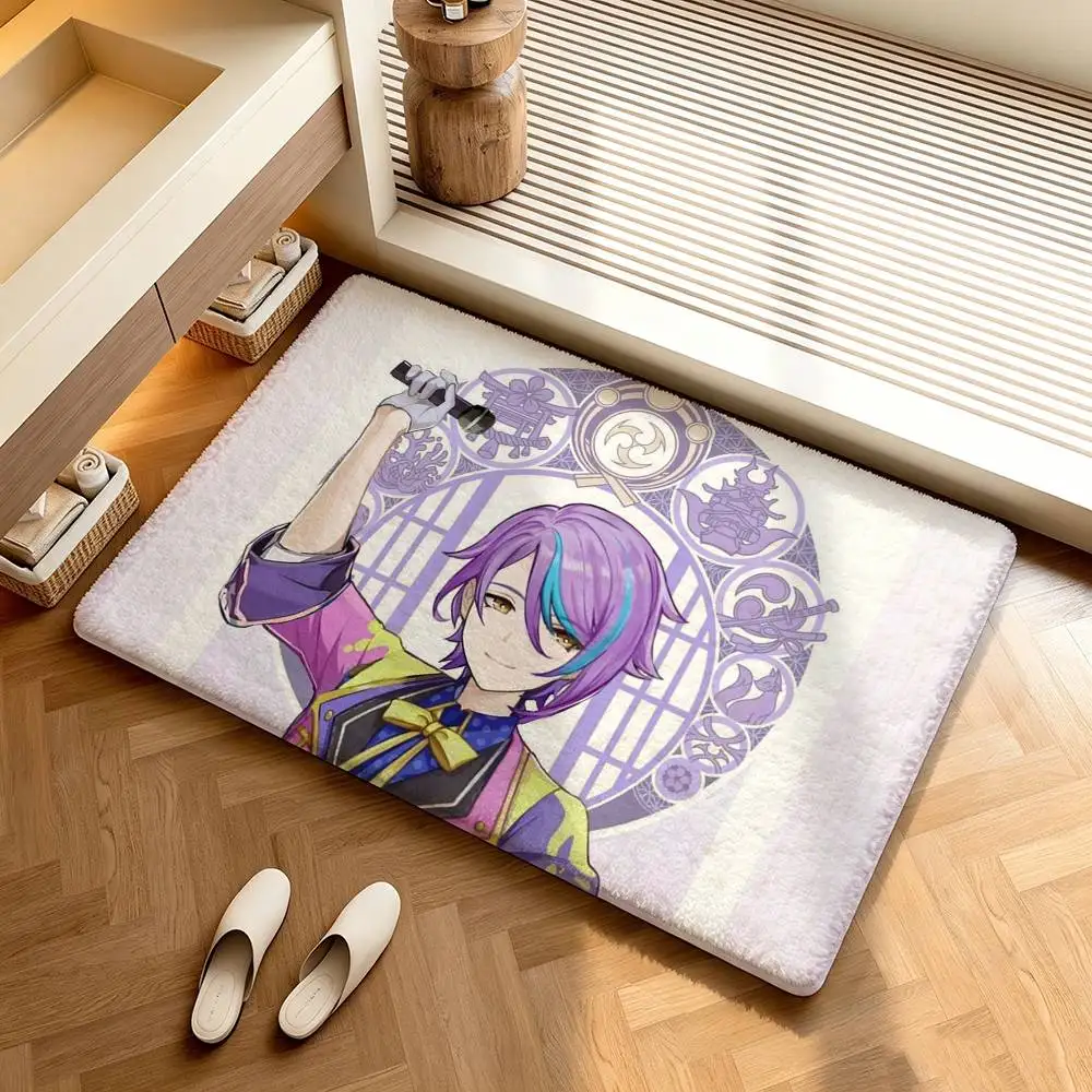 Anime Character Kamishiro Rui  Shower Room Absorbent Small Floor Mat Soft Comfortable Decorative Foot Mat